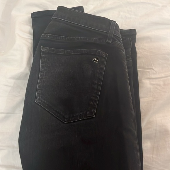 Rag & Bone Black Fit 1 Extra Slim Jeans Size 32 - Picture 5 of 7
